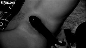 Amateur Dildo Fun: Big Black Dildo for Hot Fun'