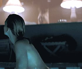 Natasha Henstridge Gets Wet in the Jacuzzi'