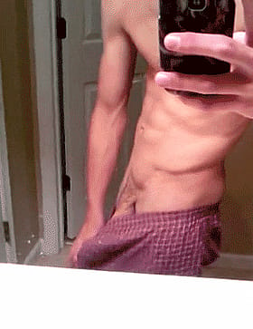 Amateur BWC with Huge Cock: Solo Male Selfie'