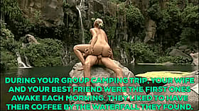 Cheating wife gets caught by her best friend on a camping trip'