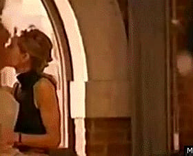 Blonde Courtney Thorne Kisses Calista Flockhart in Lesbian Erotic Scene'