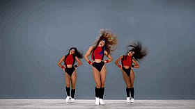 Sexy Latina Dancing in Spandex Sports Outfits'