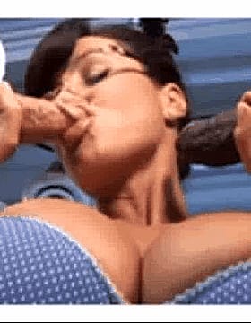 Lisa Ann, the Italian Pornstar, Sucking a BBC'