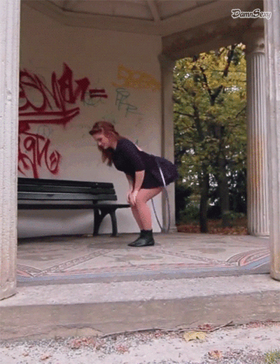 Amateur Brunette Teen Gets Naughty in the Park picture 1 of 1