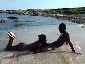 BBC Blowjob at the Ocean: Three Black People Enjoy Outdoor Sex'