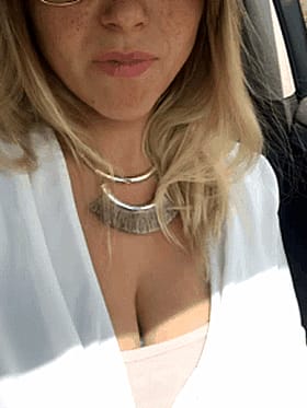 Amateur Boobs with Cleavage in Sunglasses'