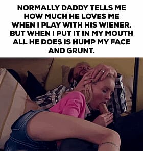 Daddy's Little Slut Gets Her Face Fucked'