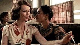 Vintage Lesbian Love: Two Women, One Cup'