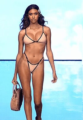 Bikini Bounce: Chelsea Publico's Fashion Catwalk'