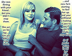 Cuckold Caption: Sharing GF with a Non-Nude Guy'