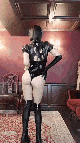 Asian BDSM Cutie in Latex: Non-Nude and Ready for Action'