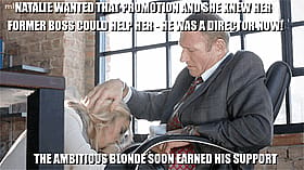 Blonde Blowjob Boss Gets Captioned'