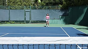 Topless tennis