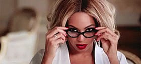 Beyonce in Glasses: A Sultry Sight'