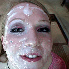 Sexy Chick Gets Her Face Smeared with Cream'