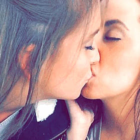 Lesbian Love: Two Hot Chicks Kissing and Making Out'