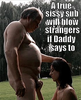 Sexy Sub Will Blow Strangers If Daddy Says So'