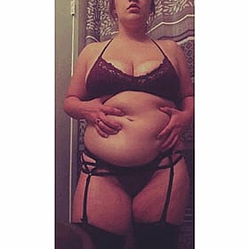 Amateur BBW with Big Tits in Lingerie'