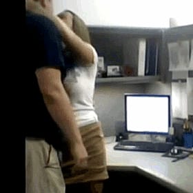 Amateur Couple Gets Hot and Heavy in the Office'