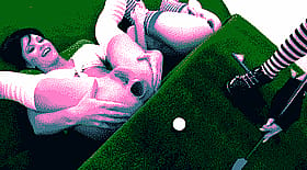 Pinky's Pool Party: A Lesbian Threesome Golf Adventure'