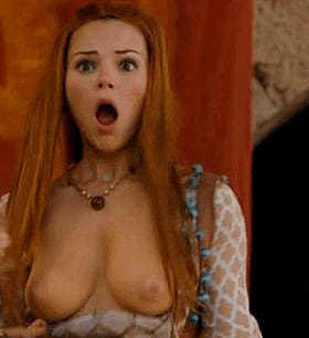 Redhead Celebrity with Big Tits'