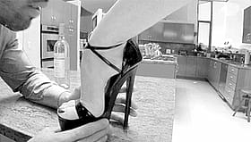 Footjob Frenzy: Shoe Worship in the Kitchen'