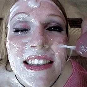 Bukkake Babe Gets Facial: Cumshots and Smiles'