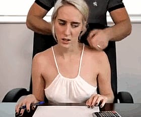 Teasing Blonde Babe Gets Her Ass Handled'