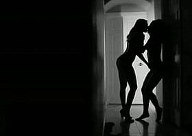 Hot Lesbian Pornstar Silhouette Artistic Photo'