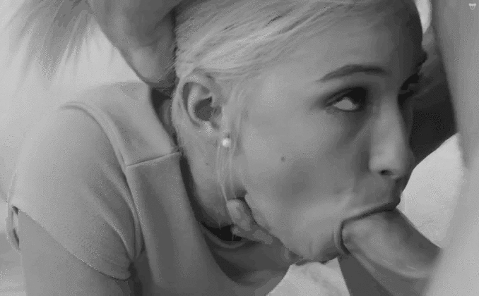 Blonde Babe Gives Amazing Blowjob picture 1 of 1