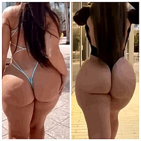 Double the Ass, Double the Thong: A Collage of GIFs'